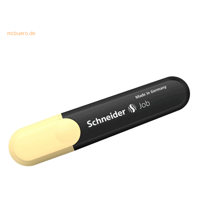 10 x Schneider Textmarker Job Pastell vanille 10 x Schneider Textmarker Job Pastell vanille
