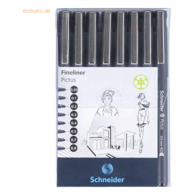 Schneider Fineliner Pictus 0,05 0,1 0,2 0,3 0,4 0,5 0,7 0,9mm schwarz Schneider Fineliner Pictus 0,05 0,1 0,2 0,3 0,4 0,5 0,7 0,9mm schwarz