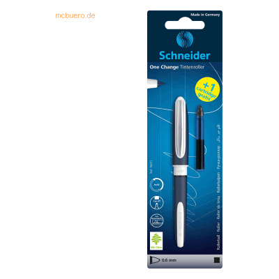5 x Schneider Tintenroller One Change Ultra-Smooth-Spitze 0,6mm schwar 5 x Schneider Tintenroller One Change Ultra-Smooth-Spitze 0,6mm schwar