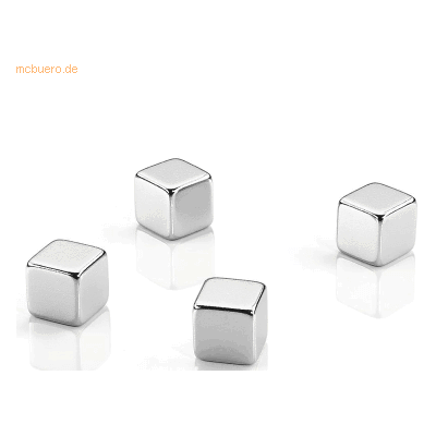 Dahle Megadym Magnet Cube 10x10x10mm VE=4 Stück silber Dahle Megadym Magnet Cube 10x10x10mm VE=4 Stück silber