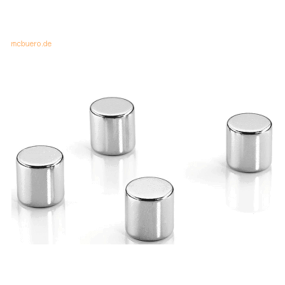 Dahle Megadym Magnet Cylinder 10mm VE=4 Stück silber Dahle Megadym Magnet Cylinder 10mm VE=4 Stück silber