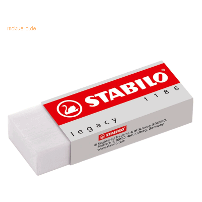 20 x Stabilo Radierer legacy PVC 22x11x62mm weiß 20 x Stabilo Radierer legacy PVC 22x11x62mm weiß