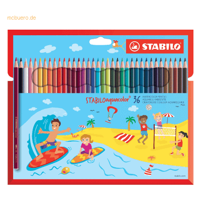 STABILO Aquacolor Mehrfarbig 36 Stück - Wasserfarbige Bleistifte STABILO Aquacolor Mehrfarbig 36 Stück - Wasserfarbige Bleistifte