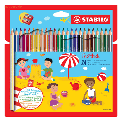 STABILO Trio dick Mehrfarbig Buntstifte - 24 Stück STABILO Trio dick Mehrfarbig Buntstifte - 24 Stück