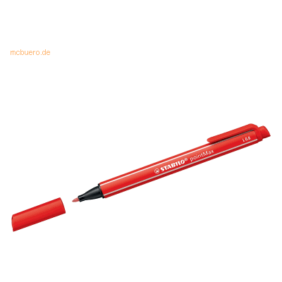 STABILO pointMax Fineliner Medium Rot - Filzstift STABILO pointMax Fineliner Medium Rot - Filzstift