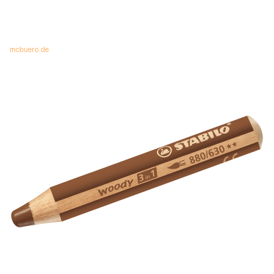 5 x Stabilo Holzfarbstift woody 3 in 1 braun 5 x Stabilo Holzfarbstift woody 3 in 1 braun
