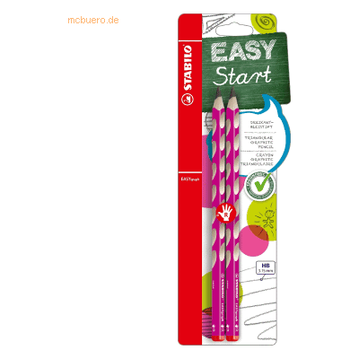 10 x Stabilo Bleistift Easygraph Minenbreite 3,15mm HB pink Blisterkar 10 x Stabilo Bleistift Easygraph Minenbreite 3,15mm HB pink Blisterkar