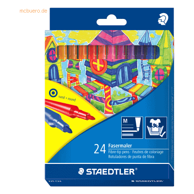 10 x Staedtler Fasermaler Noris Club Kartonetui mit 24 Farben 10 x Staedtler Fasermaler Noris Club Kartonetui mit 24 Farben