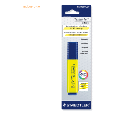 10 x Staedtler Textmarker Textsurfer classic gelb 10 x Staedtler Textmarker Textsurfer classic gelb