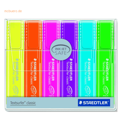 Staedtler Textmarker Textsurfer classic Rainbow colours Weichplastiket Staedtler Textmarker Textsurfer classic Rainbow colours Weichplastiket