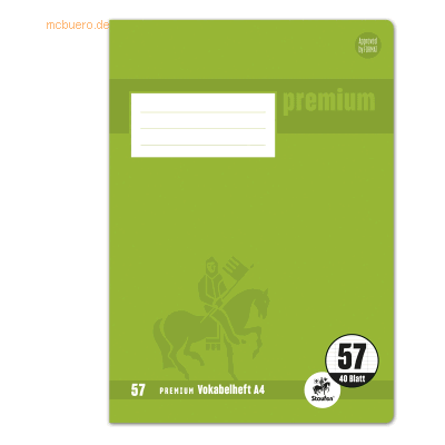 Staufen Vokabelheft Premium A4 40 Blatt mit 2 Trennlinien Staufen Vokabelheft Premium A4 40 Blatt mit 2 Trennlinien