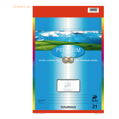 2 x Staufen Schulblock Premium A4 50 Blatt liniert 2 x Staufen Schulblock Premium A4 50 Blatt liniert