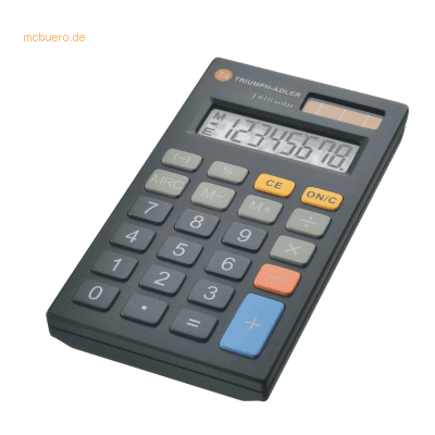 TA Taschenrechner J-810 Solar 8-stellig Batterie/Solar-Betrieb schwarz TA Taschenrechner J-810 Solar 8-stellig Batterie/Solar-Betrieb schwarz