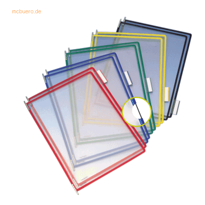 Tarifold Sichttafel A3 sortiert 10 Stück mit 5 Aufsteckreitern 50mm Tarifold Sichttafel A3 sortiert 10 Stück mit 5 Aufsteckreitern 50mm