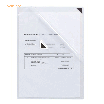 Tarifold Sichthülle Kang Easy Clic A4 antimikrobiell PVC selbsthaftend Tarifold Sichthülle Kang Easy Clic A4 antimikrobiell PVC selbsthaftend