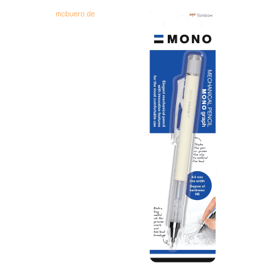 Tombow Druckbleistift Mono graph 0,5mm cremegelb Blister Tombow Druckbleistift Mono graph 0,5mm cremegelb Blister