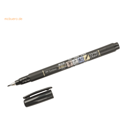 6 x Tombow Faserschreiber Fudensuke weiche Spitze schwarz 6 x Tombow Faserschreiber Fudensuke weiche Spitze schwarz