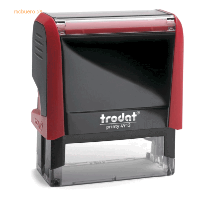 Trodat Textstempel mit Gutschein Trodat 4913 6-zeilig rot Trodat Textstempel mit Gutschein Trodat 4913 6-zeilig rot