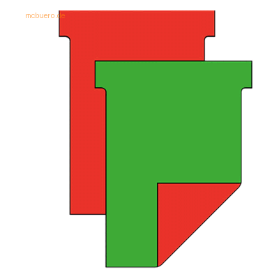 Ultradex T-Karten Breitformat B92xH120mm blanko VE=100 Stück grün/rot Ultradex T-Karten Breitformat B92xH120mm blanko VE=100 Stück grün/rot