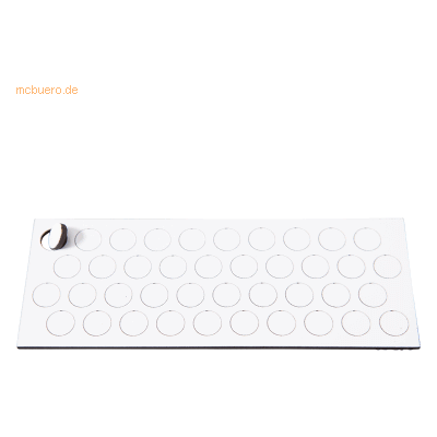 Ultradex Magnetische Symbole Kreis 9mm VE=40 Stück weiß Ultradex Magnetische Symbole Kreis 9mm VE=40 Stück weiß