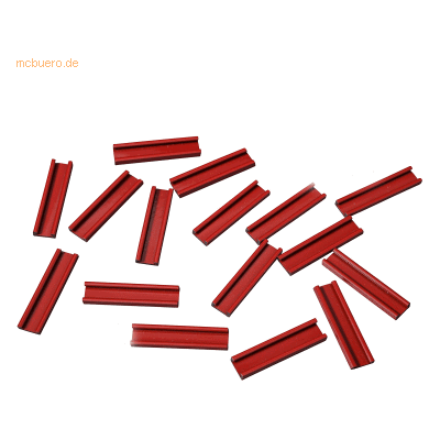 Ultradex Einsteckschiene magnetisch 50x9,5mm VE=16 Stück rot Ultradex Einsteckschiene magnetisch 50x9,5mm VE=16 Stück rot