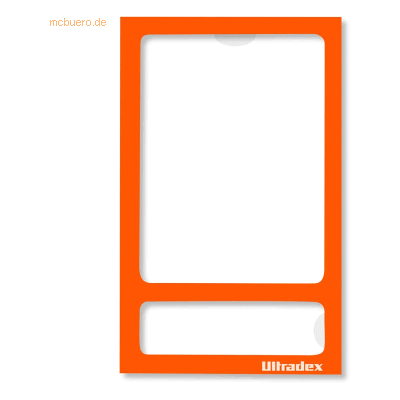 Ultradex Fototasche magnetisch mit Rückwand 70x113mm pastellorange VE= Ultradex Fototasche magnetisch mit Rückwand 70x113mm pastellorange VE=