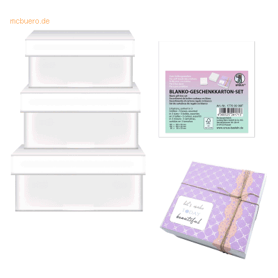 Ursus - Geschenkverpackung - Set mit 3 Kartons - Quadratisch Ursus - Geschenkverpackung - Set mit 3 Kartons - Quadratisch