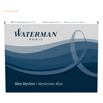 Waterman Tintenpatronen Standard blauschwarz VE=8 Stück Waterman Tintenpatronen Standard blauschwarz VE=8 Stück