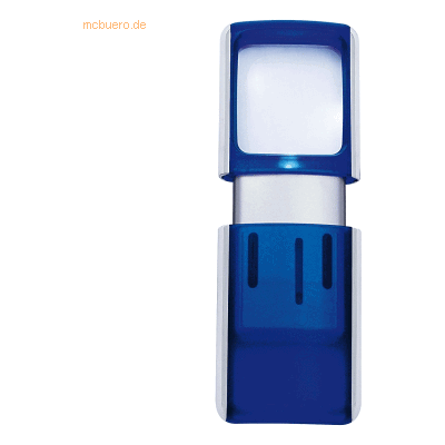 Wedo Lupe eckig beleuchtet incl. Batterien blau Wedo Lupe eckig beleuchtet incl. Batterien blau