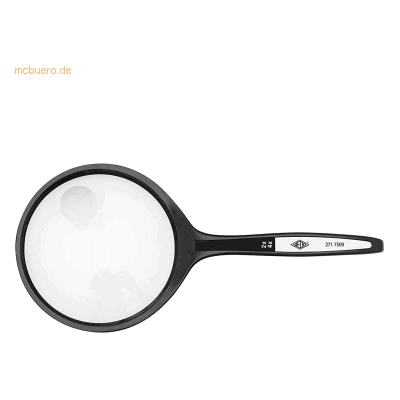 Wedo Lupe rund 74,5mm Kunststoff Vergrößerung 2+4-fach schwarz Wedo Lupe rund 74,5mm Kunststoff Vergrößerung 2+4-fach schwarz