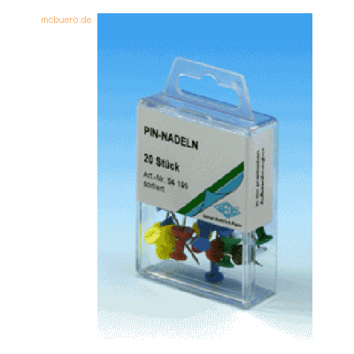 Wedo Pin-Nadel Diaboloform farblich sortiert VE=600 Stück Wedo Pin-Nadel Diaboloform farblich sortiert VE=600 Stück