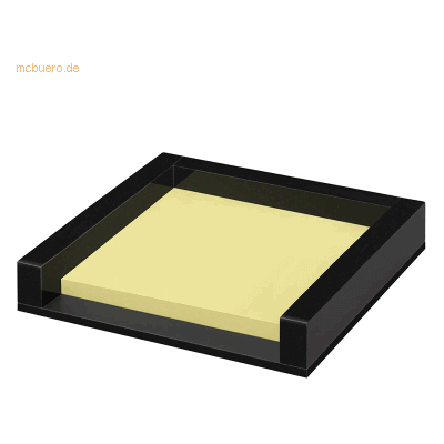 Wedo Haftnotizspender Black Office Acryl gefüllt schwarz Wedo Haftnotizspender Black Office Acryl gefüllt schwarz