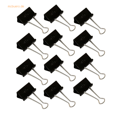 Wedo Foldbackklammern 41mm VE=12 Stück schwarz Wedo Foldbackklammern 41mm VE=12 Stück schwarz