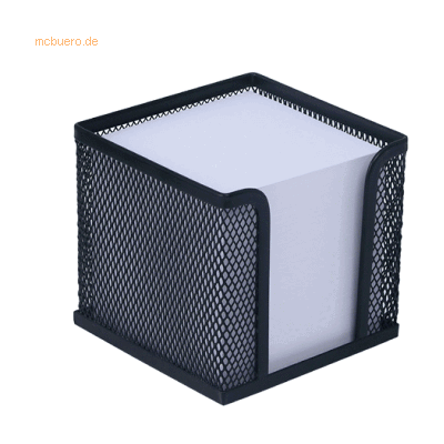 Wedo Zettelbox Office 10x10x10cm schwarz Wedo Zettelbox Office 10x10x10cm schwarz