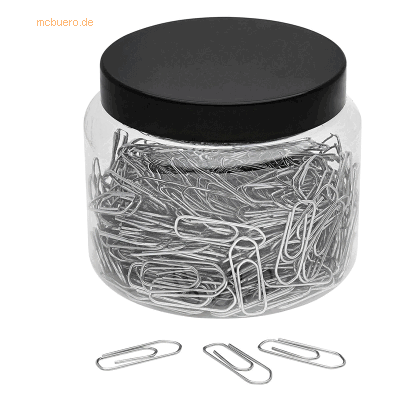 6 x Wedo Büroklammern 26mm VE=400 Stück silber 6 x Wedo Büroklammern 26mm VE=400 Stück silber
