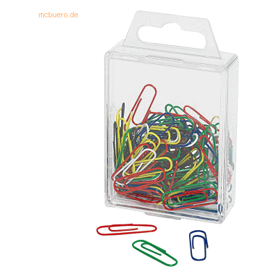 10 x Wedo Büroklammern 27mm VE=100 Stück farbig 10 x Wedo Büroklammern 27mm VE=100 Stück farbig