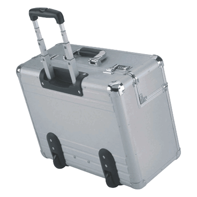 Alumaxx Alu-Pilotenkoffer 48x38x23 cm mit Trolleysystem silber Alumaxx Alu-Pilotenkoffer 48x38x23 cm mit Trolleysystem silber
