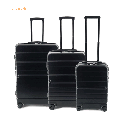 JSA Reisetrolley Set 45610 3er schwarz JSA Reisetrolley Set 45610 3er schwarz