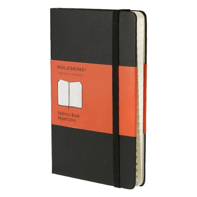 Moleskine Adressbuch Pocket A6 liniert mit Register Hardcover schwarz Moleskine Adressbuch Pocket A6 liniert mit Register Hardcover schwarz