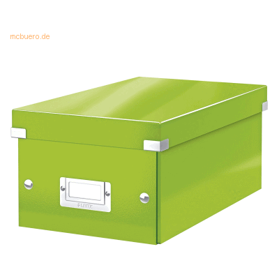 Leitz Ablagebox Click & Store Wow DVD Graukarton grün Leitz Ablagebox Click & Store Wow DVD Graukarton grün