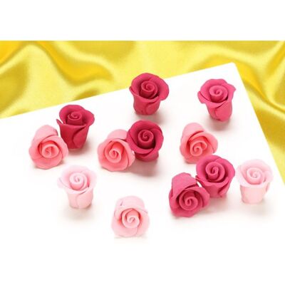Culpitt Zuckerdekor Rosen pink ombre 20mm 12 Stück Culpitt Zuckerdekor Rosen pink ombre 20mm 12 Stück