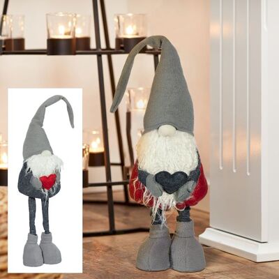 CEPEWA Deko-Figur 1 Stück WICHTEL ca. 80 cm hoch 2 Farben Grau / Rot CEPEWA Deko-Figur 1 Stück WICHTEL ca. 80 cm hoch 2 Farben Grau / Rot