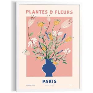 Reinders Posters Wandbild BLUE VASE Modern Frame White ca. 50x70 cm MFW90643 Reinders Posters Wandbild BLUE VASE Modern Frame White ca. 50x70 cm MFW90643