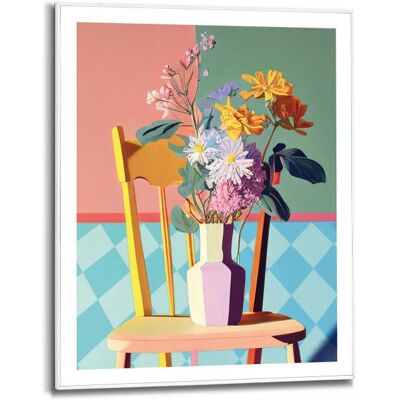 Reinders - Floral Chair - 40x50 cm - 1.6 cm - Wall Art Reinders - Floral Chair - 40x50 cm - 1.6 cm - Wall Art