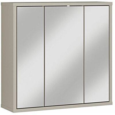 Forte Bad-Spiegelschrank 3-türig Taupe Forte Bad-Spiegelschrank 3-türig Taupe