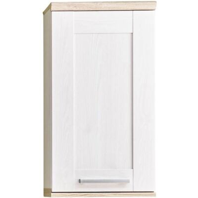 Bega Sibiu Lärche / San Remo weiß Bad-Hängeschrank - Badezimmermöbel Bega Sibiu Lärche / San Remo weiß Bad-Hängeschrank - Badezimmermöbel