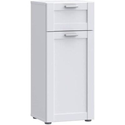 Forte Bad-Unterschrank 1-türig 82 cm hoch Weiß Forte Bad-Unterschrank 1-türig 82 cm hoch Weiß