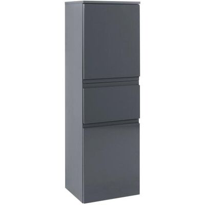 Held Möbel Midischrank - Grau - 40x130x35cm - Badmöbel Held Möbel Midischrank - Grau - 40x130x35cm - Badmöbel