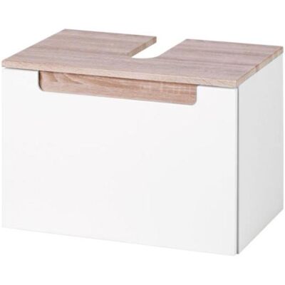 Held Möbel Waschbeckenunterschrank - Weiß, Eiche Sonoma, 60x40x35cm Held Möbel Waschbeckenunterschrank - Weiß, Eiche Sonoma, 60x40x35cm