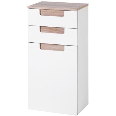 HELD MÖBEL MERANO-03 Badezimmer-Unterschrank - weiß, Sonoma Eiche, 40cm breit HELD MÖBEL MERANO-03 Badezimmer-Unterschrank - weiß, Sonoma Eiche, 40cm breit